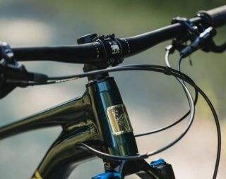Marin Team Marin frame detail, dropper post routing.